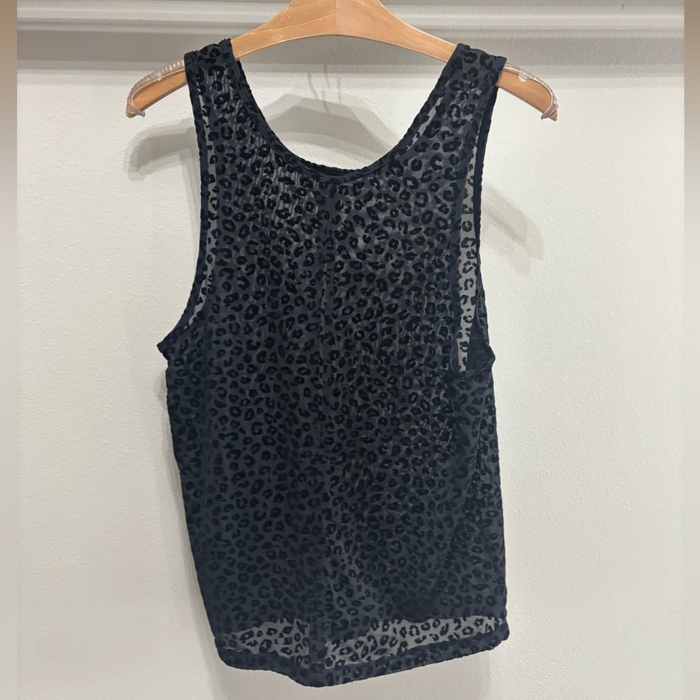 Zyia | Cheetah Print Sheer Tank | Size Medium